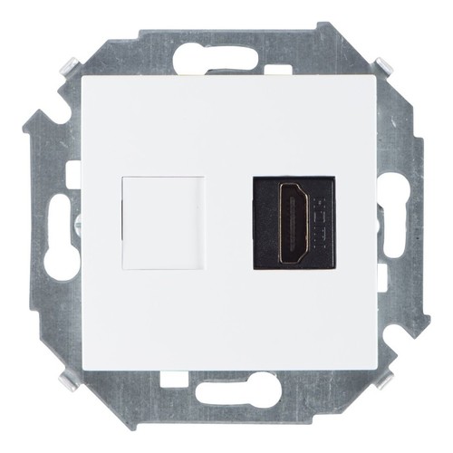 Розетка HDMI Simon 15, белый