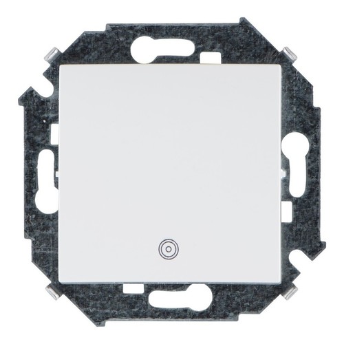 Simon 15 Белый Выключатель кнопочный с пиктограммой, 16А, 250В, винт.зажим