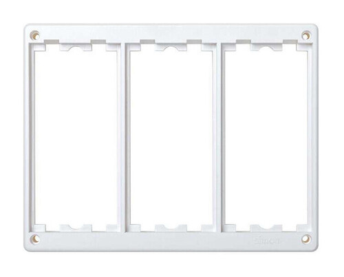 Установочная рамка для блока встраиваемого монтажа CIMA Classic на 3 двойных поста, белый