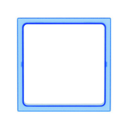 Simon 27 Play Синяя прозрачный Вставка декоративная для рамок с вырезом под декор