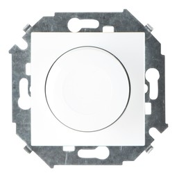 Светорегулятор-переключатель поворотный Simon 15, 500 Вт, белый