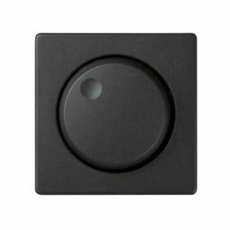 Накладка на светорегулятор поворотный Simon 82 CONCEPT, скрытый монтаж, черный матовый, 8200054-098